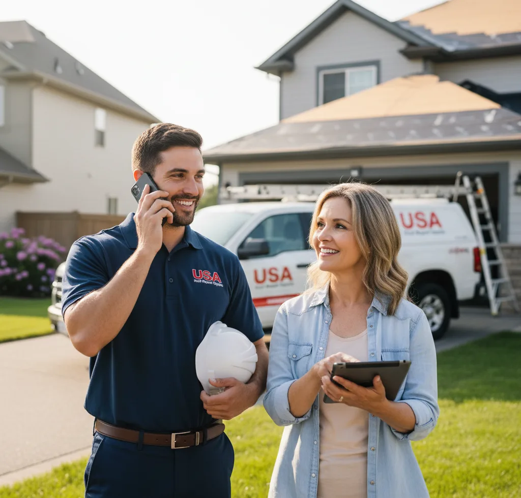 USA Roof Repair Experts customer support in Wynnewood